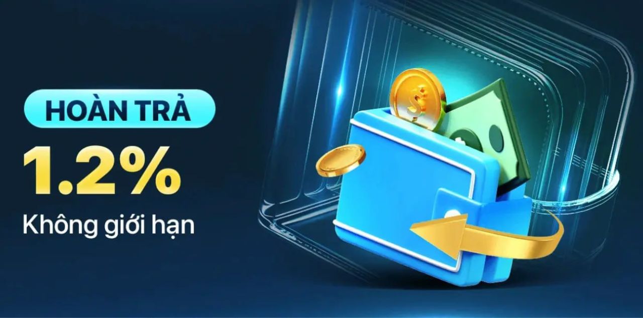 9bet Hoàn trả 1.2% Không giới hạn
